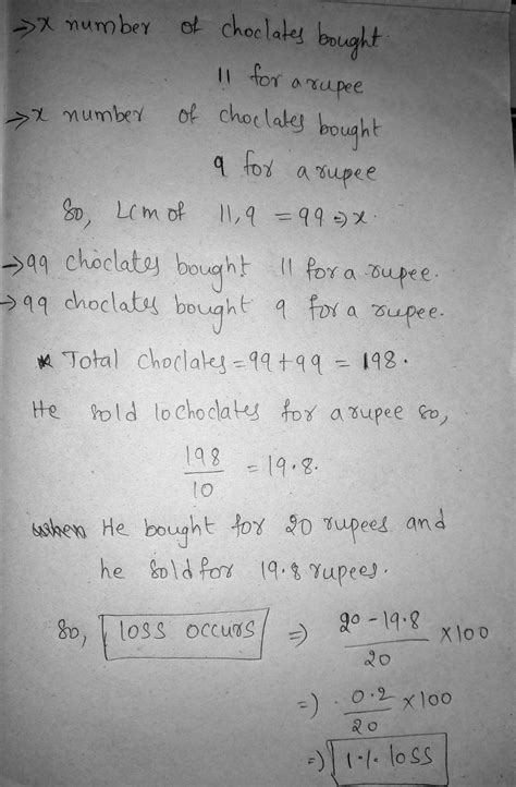 Oranges are bought at 11 for a rupee and an equal number more at 9 a ...