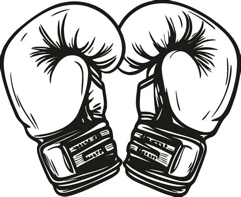 Boxing gloves silhouette 25257391 Vector Art at Vecteezy