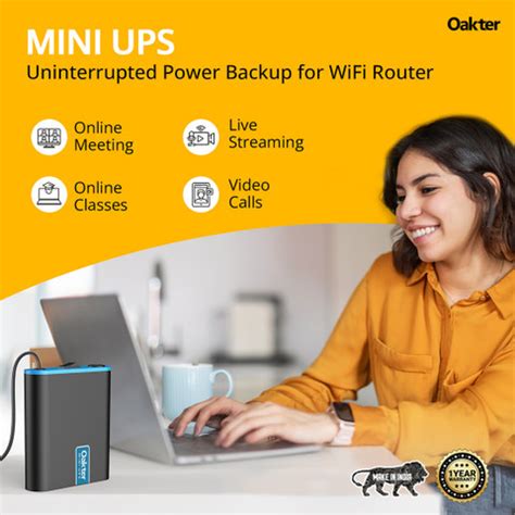 Oakter mini ups 12v wi-fi Power Backup for Router Price in India - Buy ...