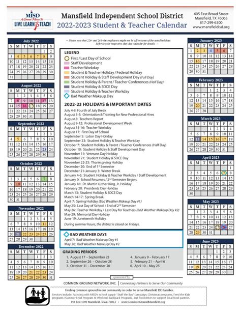Mansfield Isd Calendar 24 25 - Printable Word Searches