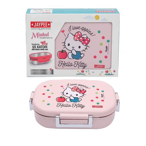 Buy JAYPEE Stainless Steel Insulated Lunch Box Missteel Kitty Pink, 500 ...