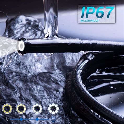 Buy Ralcam borescope Camera iPhone,2MP Auto Camera with 8 LED Lights, 8 ...