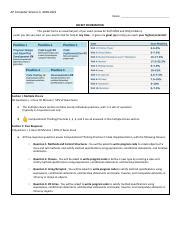 00 AP CSA Review Packet FINAL 1 .pdf - AP Computer Science A Name ...