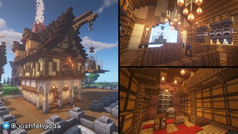 Image result for Minecraft Medieval Warehouse Tutorial