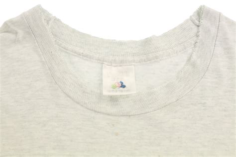 【CUBA】1990s vintage "Fruit of the loom" nice boro and paint Kliban Cat ...