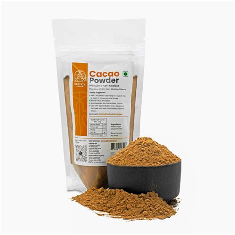 Cacao Powder | Pure & Non-Alkalised – Sattvic Foods
