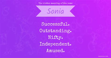 Sonia Name