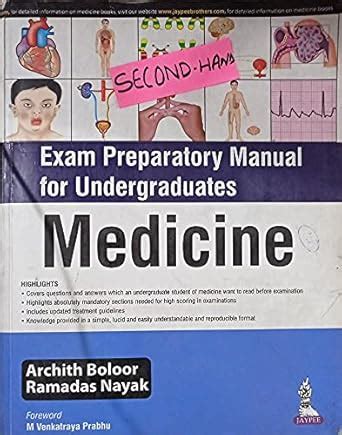 Exam Preparatory Manual for Undergraduates - Medicine Condition Note ...