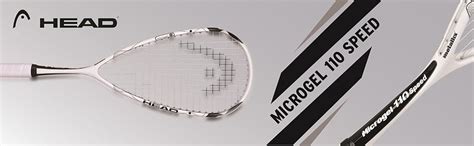 Buy HEAD Microgel 110 Speed Aluminum Squash Racquet, White Online at ...