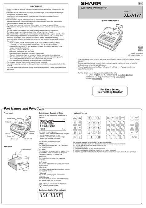 Image result for Sharp XE A107 Programming