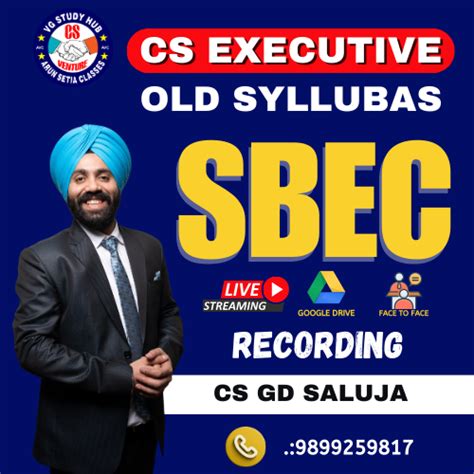 CS EXECUTIVE SBEC ( old syllabus ) – Classes Wallah