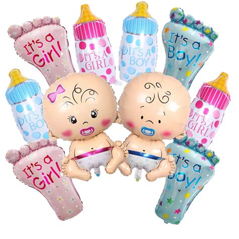 Party Decorz Baby Shower Foil Balloons (Small Size) Set of 10pcs (4pcs ...