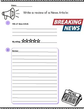 Image result for Reviews Journalism Example