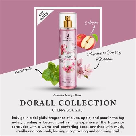 Buy Dorall Collection Cherry Bouquet Fragrance Body Mist For Her Online