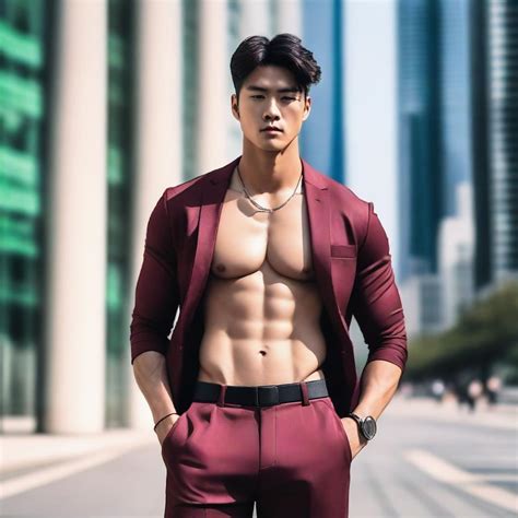 Confidence Meets Fashion: Korean Male Model