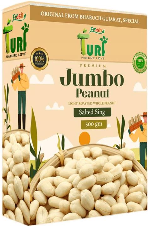 Turf Fresh Roasted Salted Peanuts | Without Skin (Original Bharuch ...
