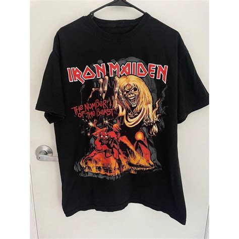 Iron Maiden band shirt Men’s size M Has a really... - Depop