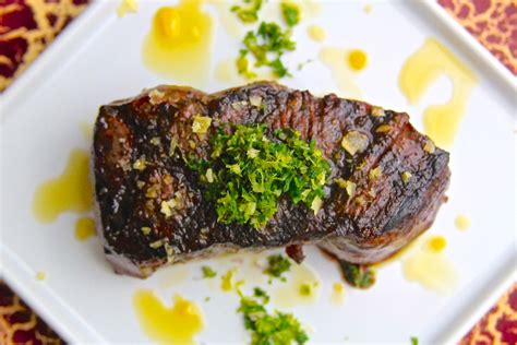 Grilled Strip Steak with Gremolata and Chipotle Olive Oil — Grillocracy