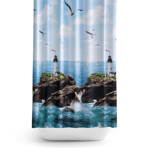 Extra Wide Bespoke Size Fabric Shower Curtain 240cm Wide By ...