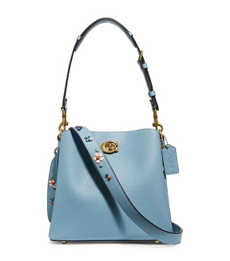 COACH Leather Willow Bucket Bag in Blue | Lyst