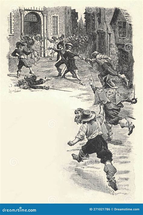 THREE MUSKETEERS. D Artagnan, Athos, Aramis, and Porthos Editorial ...