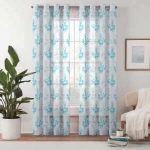 Lunar Days 274 cm (9 ft) Long Door Net Transparent Curtain (Pack Of 2 ...