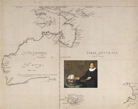Map of Australia by Thévenot 1670, based on expeditions by Willem Janszoon 1606 and Abel Tasman ... - willem janszoon map of australia