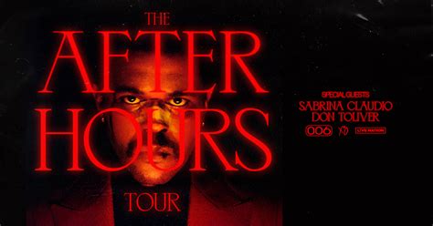 The Weeknd Announces ‘The After Hours Tour’ Starting June 11th - Live ...