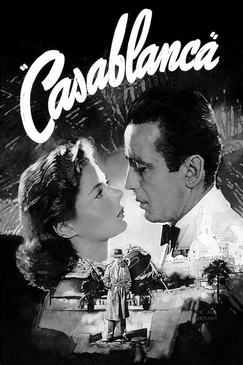Casablanca Movie Poster Black And White