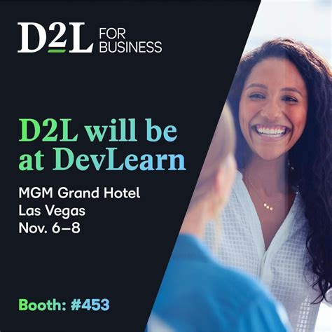 D2L will be at DevLearn! Join us as we explore the latest trends and ...