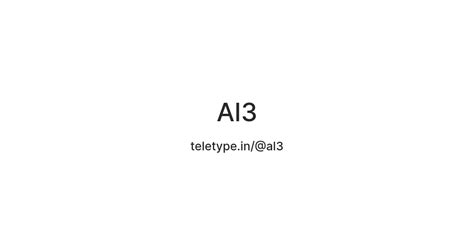 Al3 — Teletype