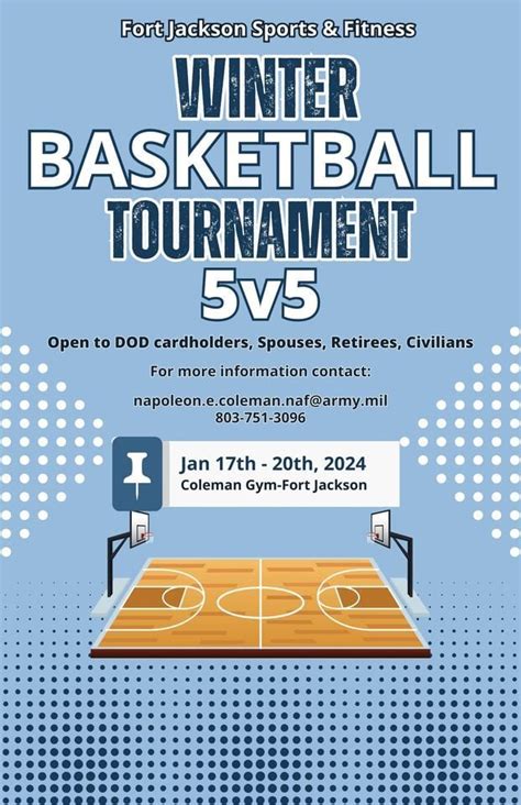 Winter Basketball Tournament 5v5, Coleman Gymnasium, Ft. Jackson, SC ...