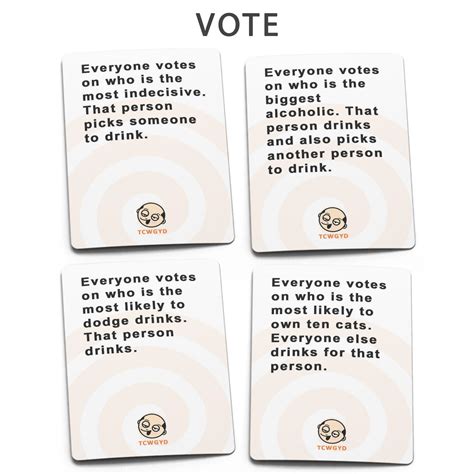 3 Person Drinking Games Cards - Spesanut