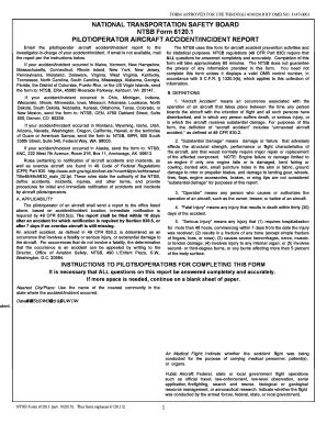 NTSB 6120.1 2013-2026 - Fill and Sign Printable Template Online