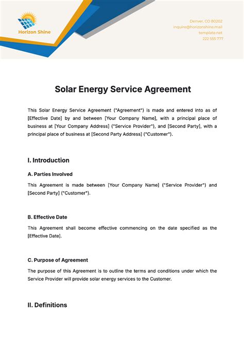 Letter Of Agreement Energy Star