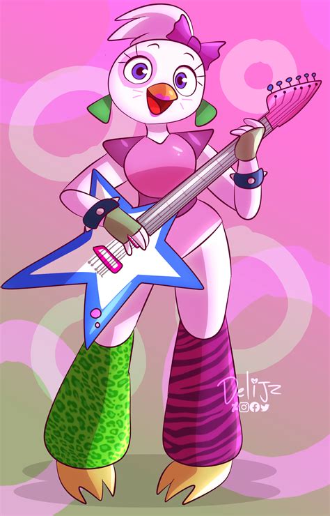 Glam rock Chica by Delijz on DeviantArt