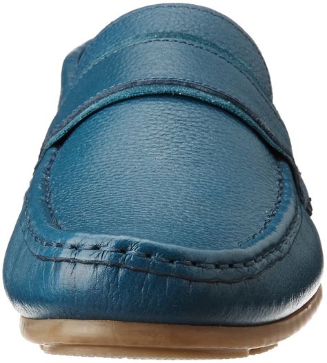 Buy U.S. POLO ASSN. Men's Blue Leather Loafers and Moccasins - 6 UK ...