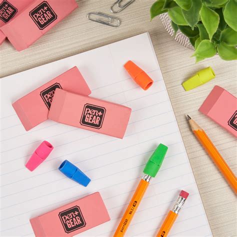 Buy Pen + Gear Erasers and Toppers Set Online in India. 681289744