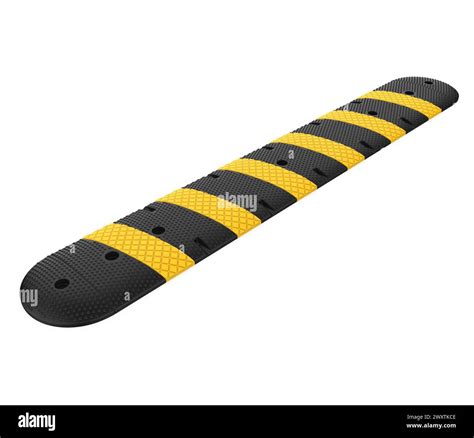 Road speed bump warning Cut Out Stock Images & Pictures - Alamy