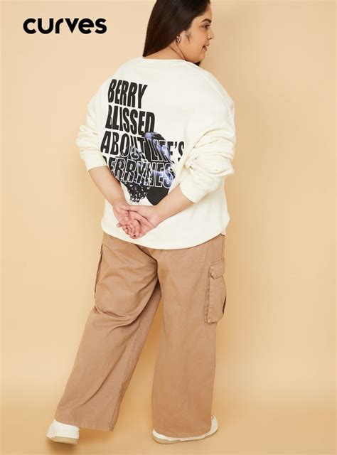 Buy ALAYA F x URB_N Women Printed Oversized Sweatshirt Online at just ...