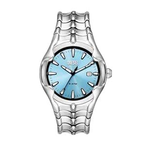Buy Diesel Stainless Steel Analog Blue Dial Men's Watch-Dz2200, Band ...