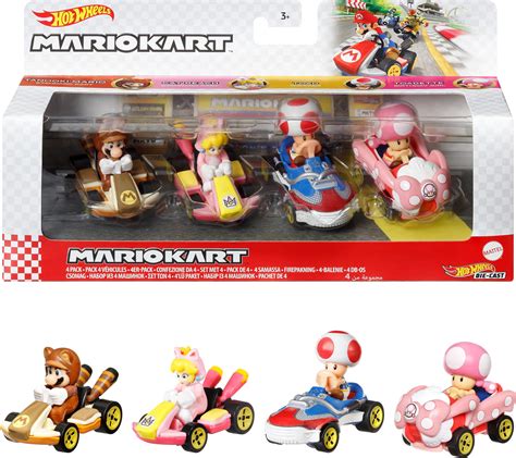 Hot Wheels Mario Kart 4 Pack Collectible Set Of 4 | Desertcart INDIA
