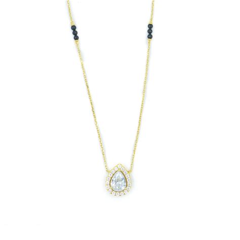 Buy Palmonas Vamika Diamond Mangalsutra- 18k Gold Plated at Amazon.in