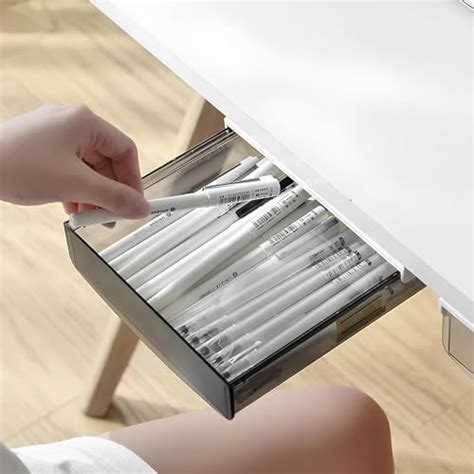 oddpod™ Under desk attachable Hidden Plastic Drawer & Self-Adhesive DIY ...