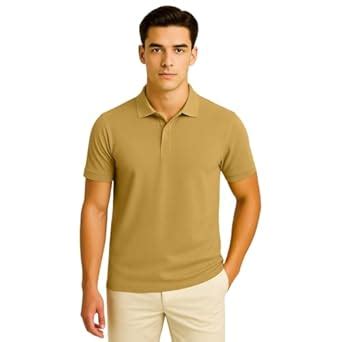 Buy Nobero Men Cotton Solid Polo T-Shirt(1M-TWPO-R0002-AY2_Amber Yellow ...