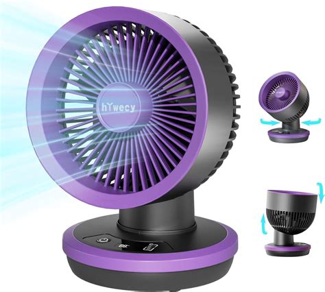 Amazon.com: Battery Powered Fan 3600mA,Rechargeable Fan,Portable Desk ...