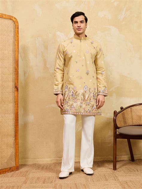 Bright Yellow Kurta Set Perfect for Weddings and Celebrations – TULIP ...