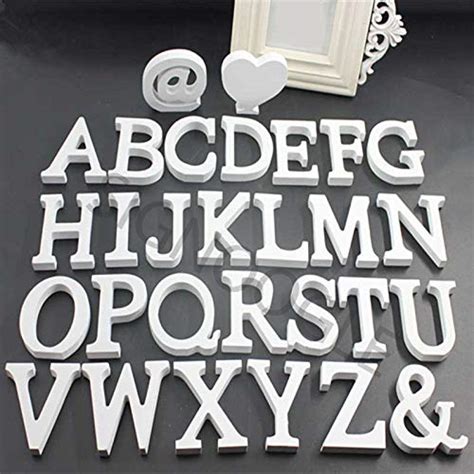 SIGNOOGLE White Acrylic Customized Personalized House Name 3D Letters ...