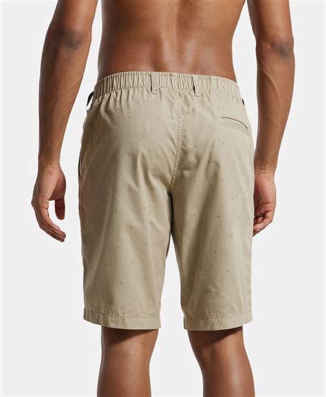 Buy Super Combed Mercerised Cotton Woven Printed Straight Fit Shorts ...