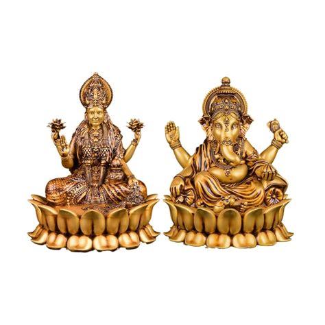 Artarium Laxmi Ganesh Pair Lakshmi Ganesha Idol Goddess Idol Laxmi Devi ...